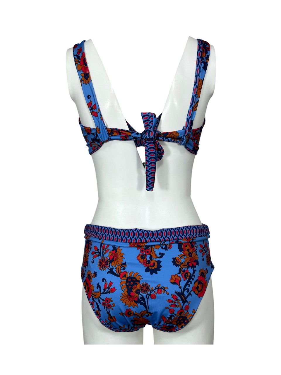 FEELING by JUSTMINE bikini double-face coppa C azzurra/multicolor B2627C 6100 MADE IN ITALY