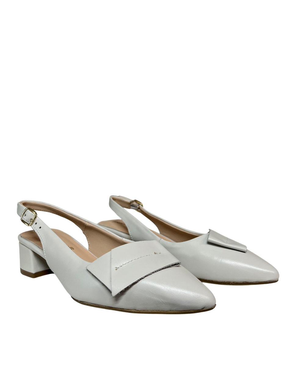 FRANCESCO BRUNELLI slingback donna a punta  5116 100% pelle