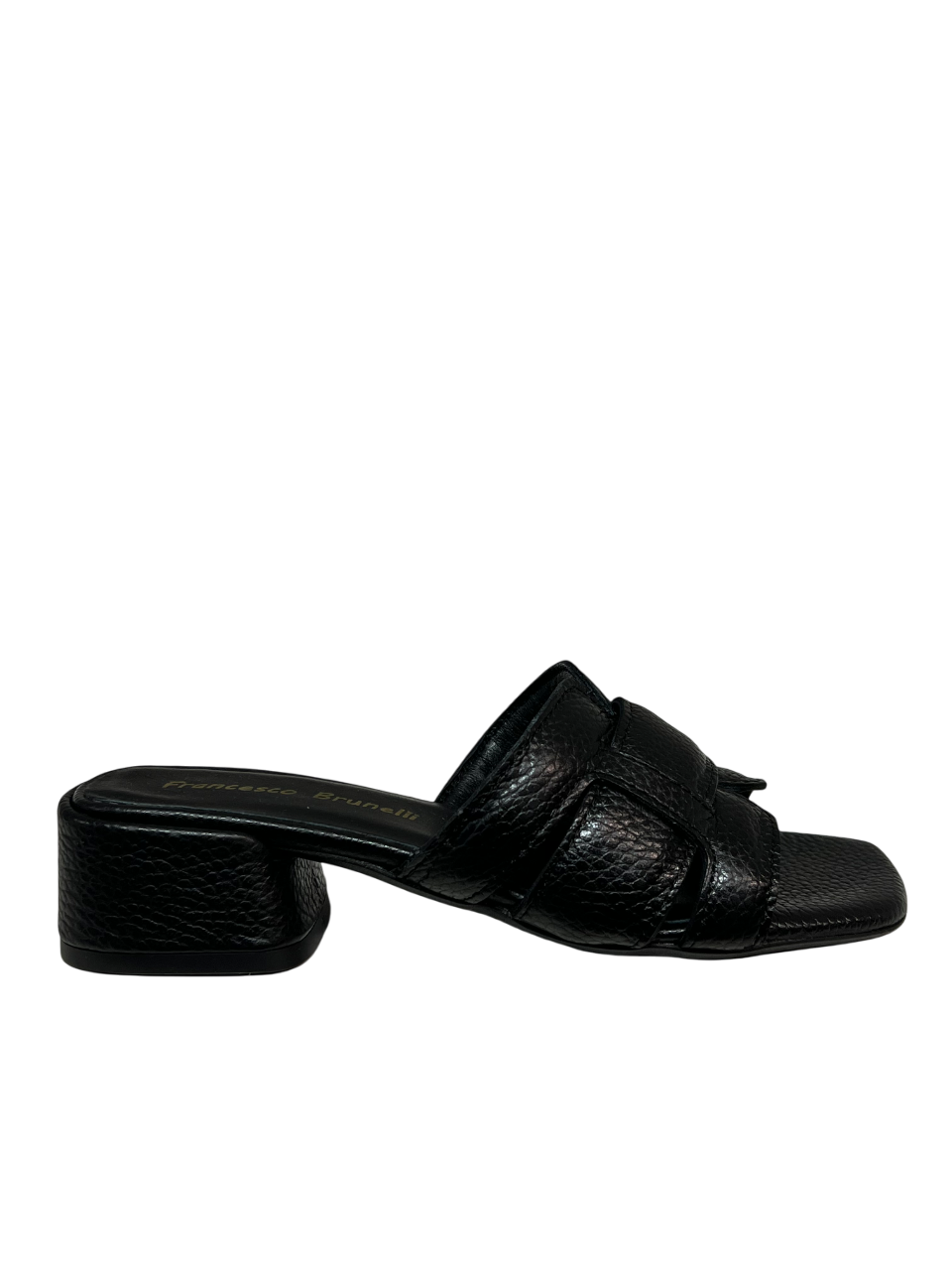 FRANCESCO BRUNELLI sandalo donna aperto dietro 5205 100% pelle