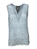 MD’M blusa donna sangallo celeste 2.61.003.03 100% cotone