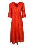MD’M abito donna sangallo corallo 2.75.051.43 100% cotone