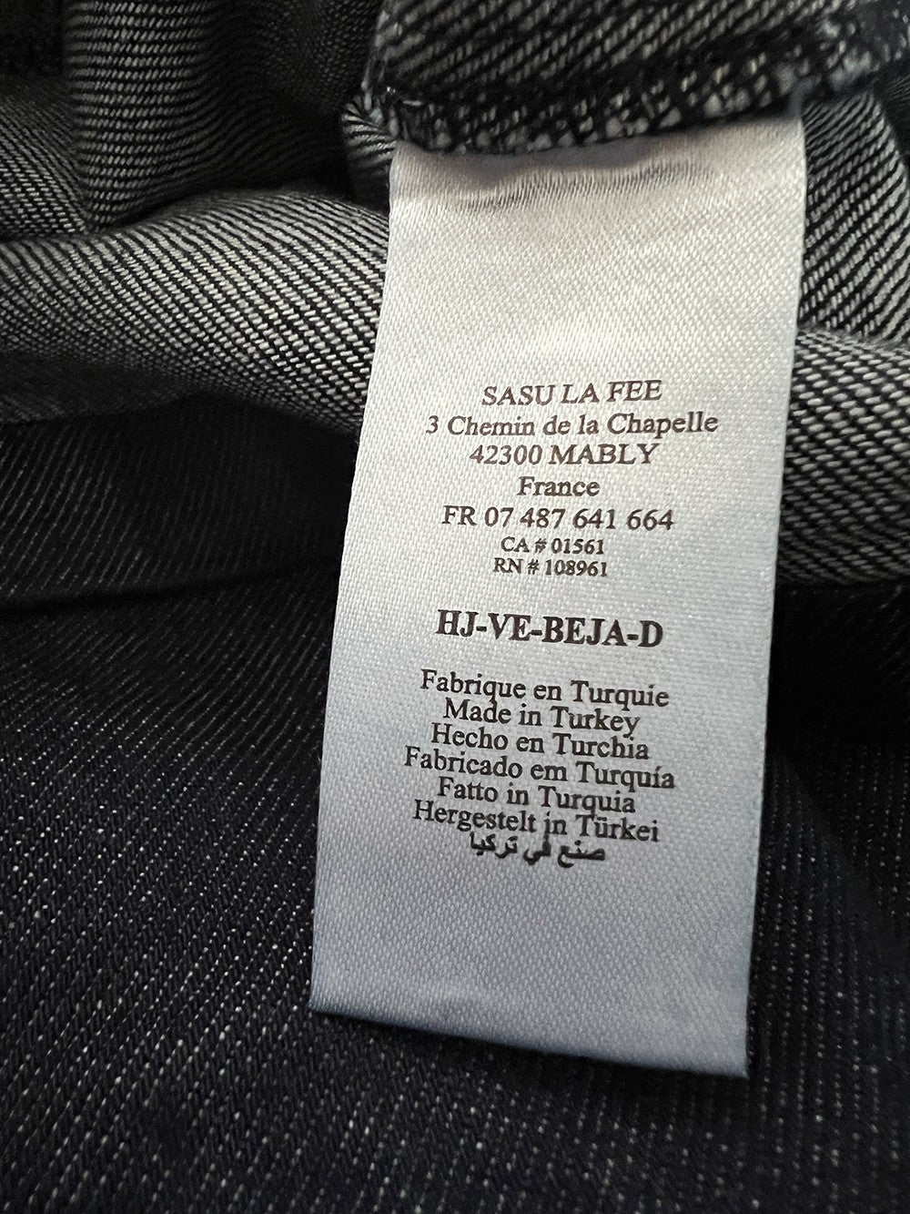 HUMILITY gilet donna jeans blu scuro BEJA -D 100% cotone