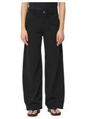 HUMILITY jeans donna neri palazzo JAY-G 99% cotone 1% elastan