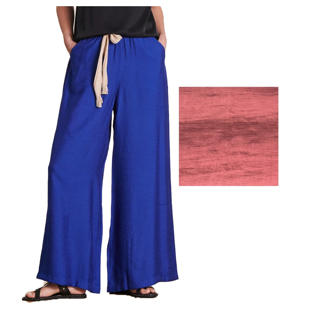 LA FEE MARABOUTEE pantalone donna palazzo DORONIC-Q MADE IN ITALY