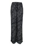LA FEE MARABOUTEE pantalone donna palazzo nero/bianco PACOA- D  MADE IN ITALY