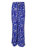 LA FEE MARABOUTEE pantalone donna palazzo bluette/panna PACOA - H MADE IN ITALY