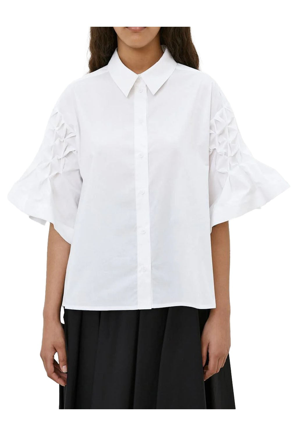 MEIMEIJ camicia donna a campana M5PA44 100% cotone MADE IN ITALY