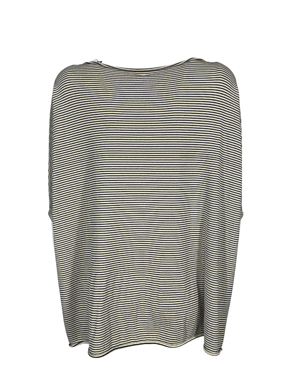 LIVIANA CONTI maglia donna over righe beige/nero F5SA62 MADE IN ITALY