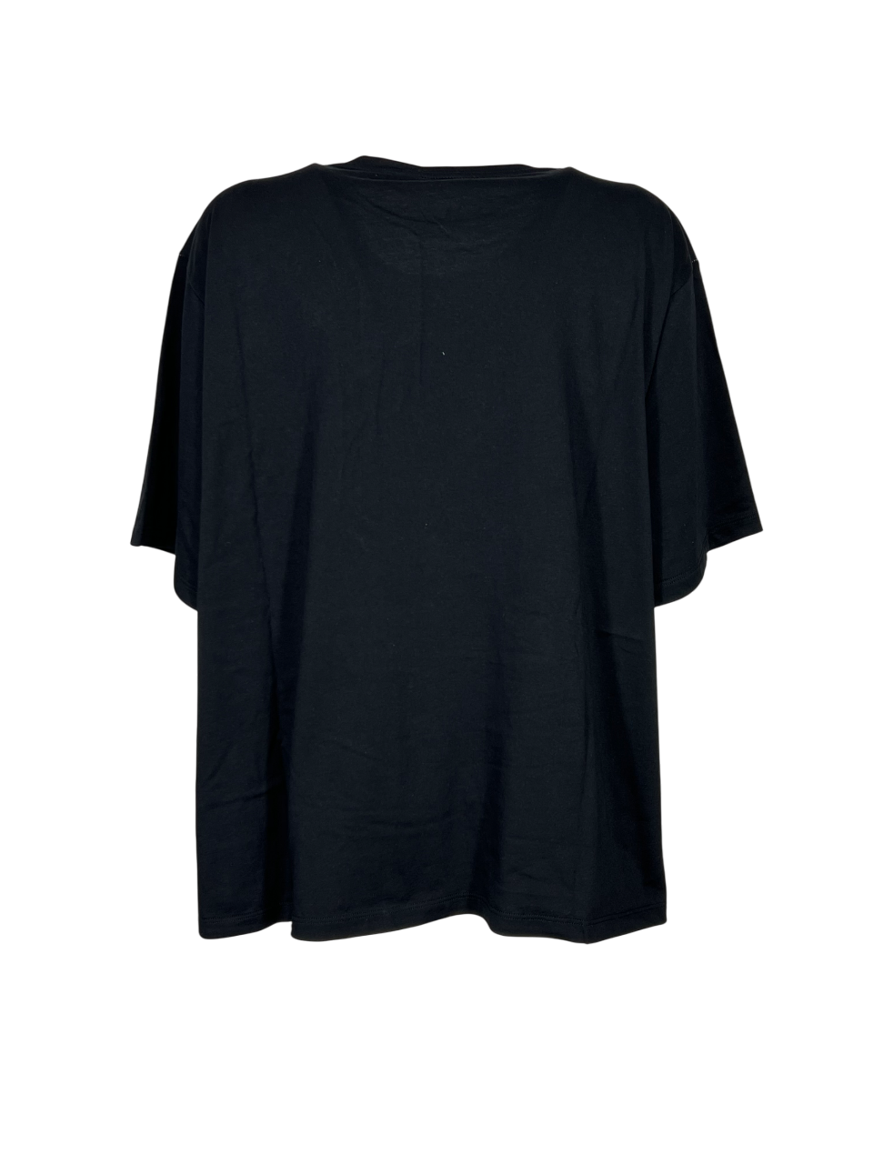 MOUSSE maxi t-shirt donna nera SM5-108M 100% cotone MADE IN ITALY