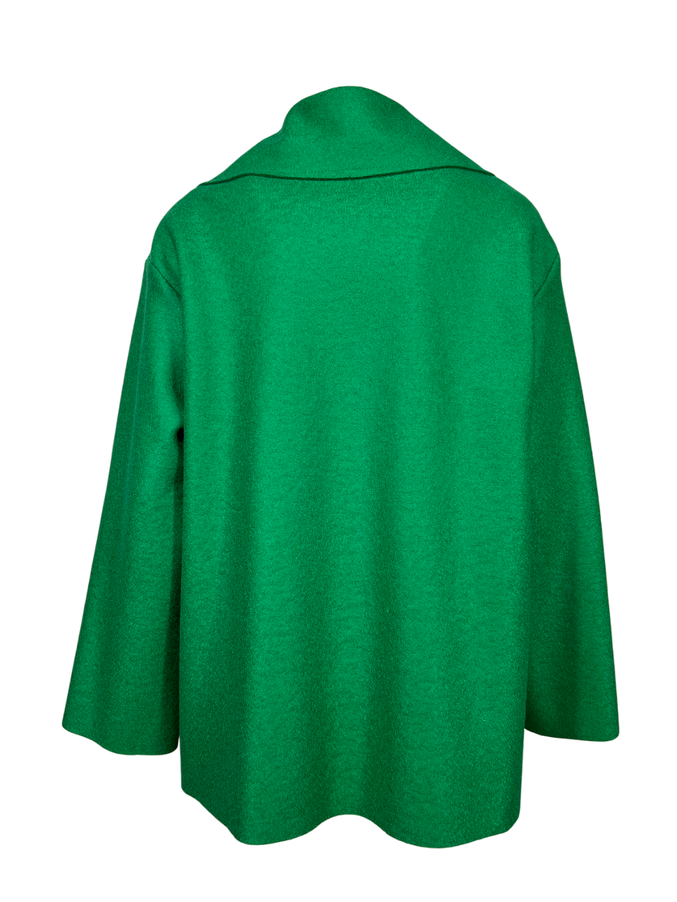 GUTTHA MILANO giaccone donna sfoderato doppiopetto verde smeraldo GUT24068 MADE IN ITALY