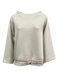 MEIMEIJ blusa donna tessuto scuba mastice M4IBB5 MADE IN ITALY