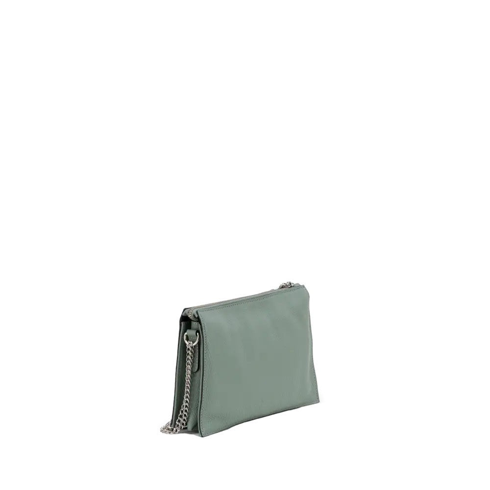 RIPANI borsa donna pelle cervo menta E333OJ PATRIZIA 100% pelle MADE IN ITALY