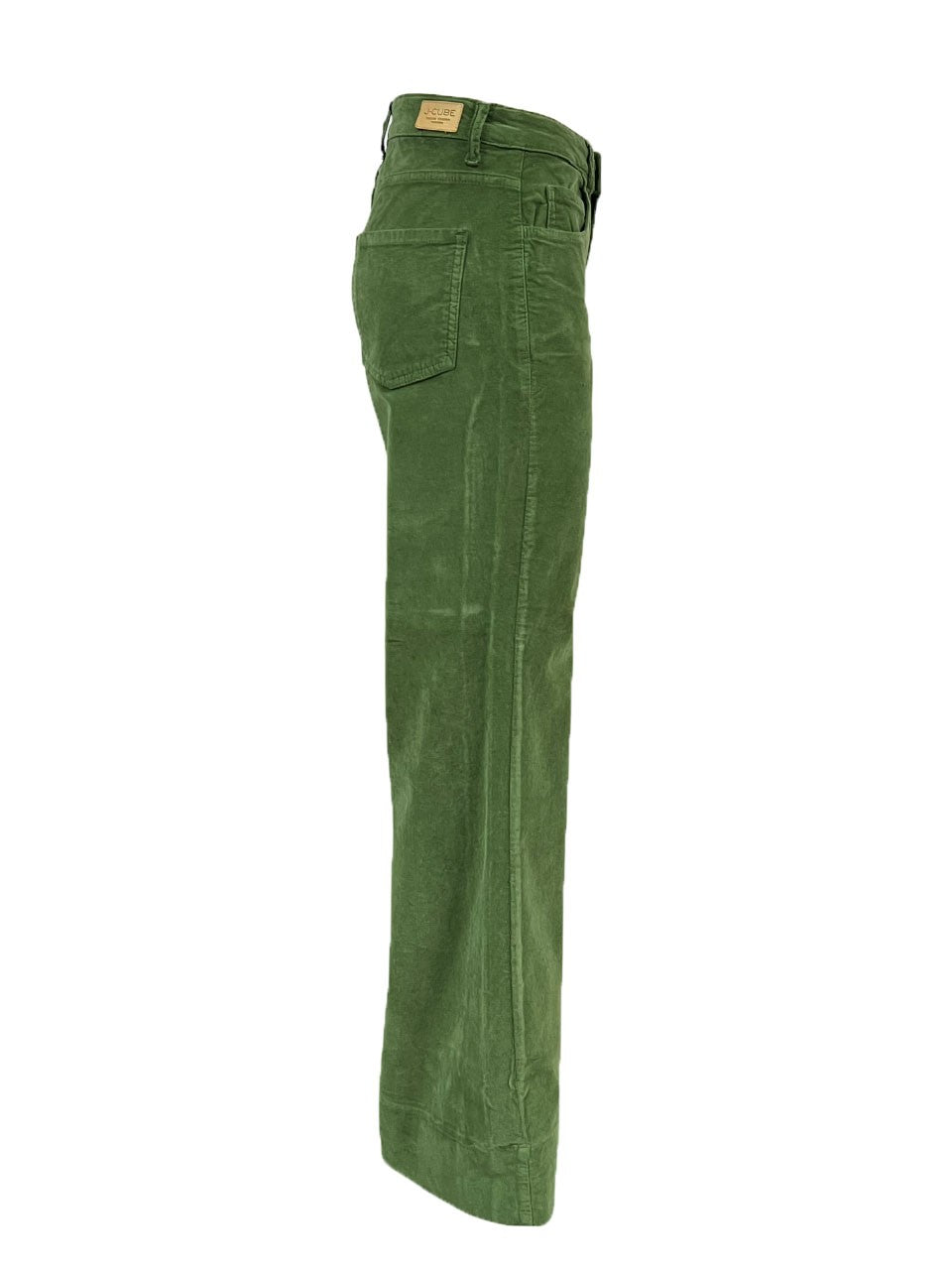 J-CUBE pantalone donna modello jeans velluto liscio 302 KAOTICA MADE IN ITALY