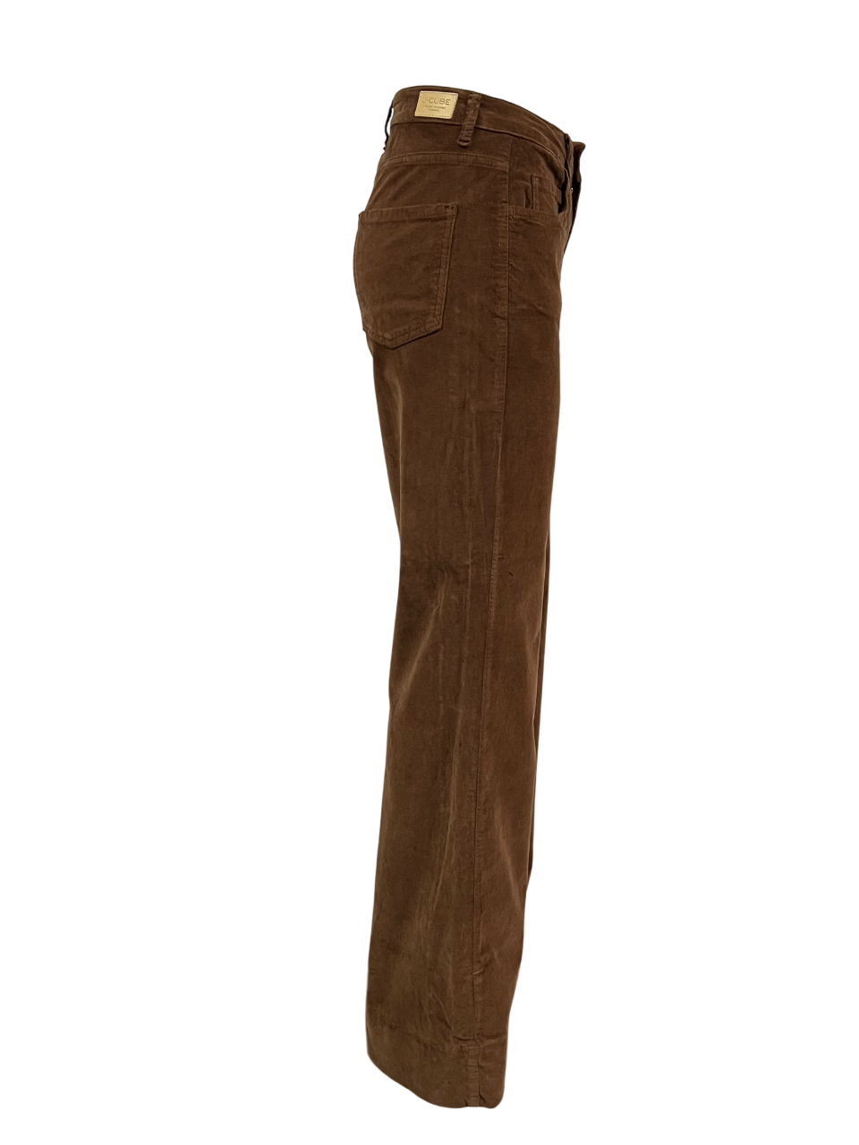 J-CUBE pantalone donna modello jeans velluto liscio 302 KAOTICA MADE IN ITALY