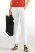 LIVIANA CONTI pantalone cotone leggero cropped L5SK86 CLAUDE MADE IN ITALY