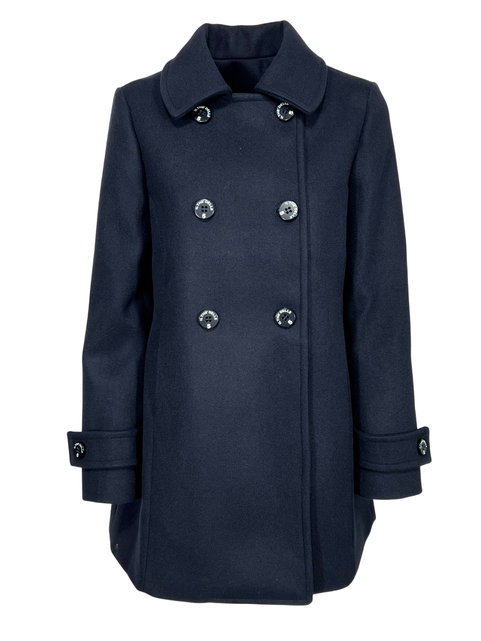 IL THE DELLE 5 Giaccone Donna Doppiopetto JADEN 77 Bordeaux o Blu – Fodera Fantasia – Made in Italy
