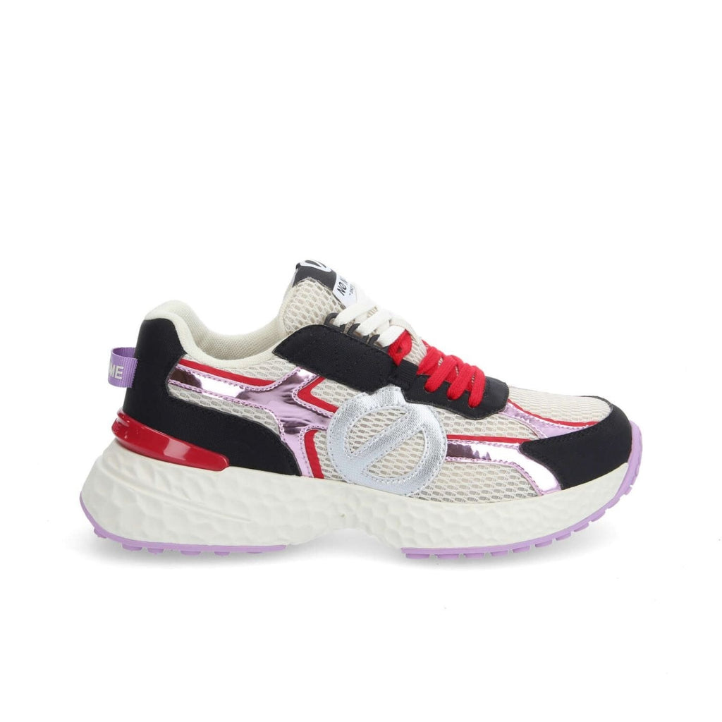 NØ Name scarpe donna joggers CARTER 2.0 RUNNER W BEIGE/NERO/LILLA