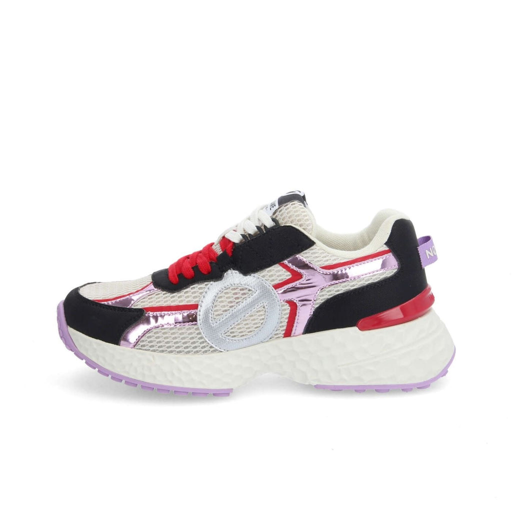 NØ Name scarpe donna joggers CARTER 2.0 RUNNER W BEIGE/NERO/LILLA