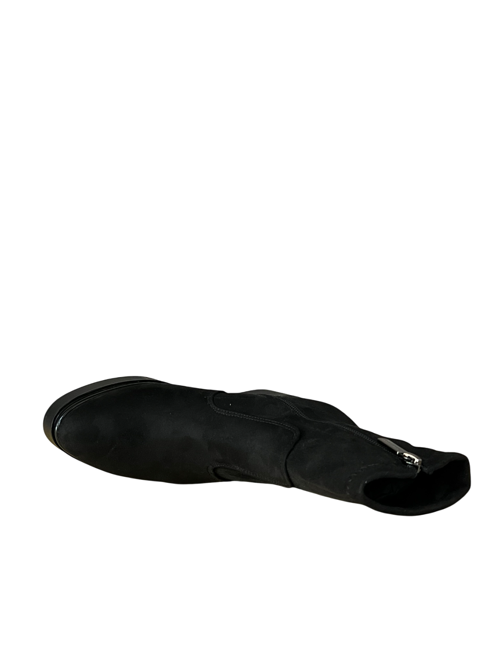 LORENZO MARI Stivale Basso Donna Alcantara Zip Laterale Plateau Tacco 9cm POLLY02