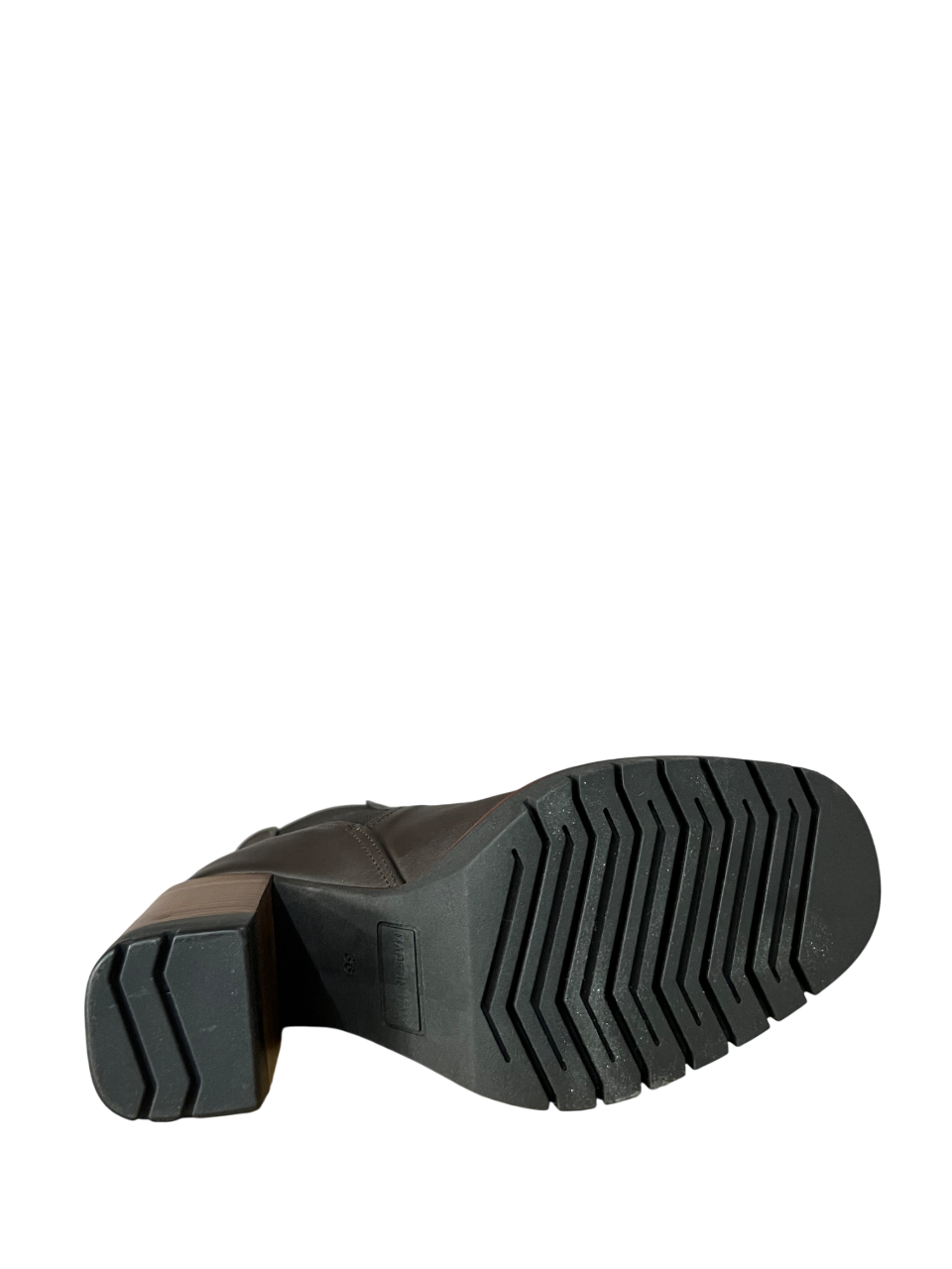 LORENZO MARI Stivale Basso Donna Pelle Marrone Elastico Laterale Tacco 8cm ALICE