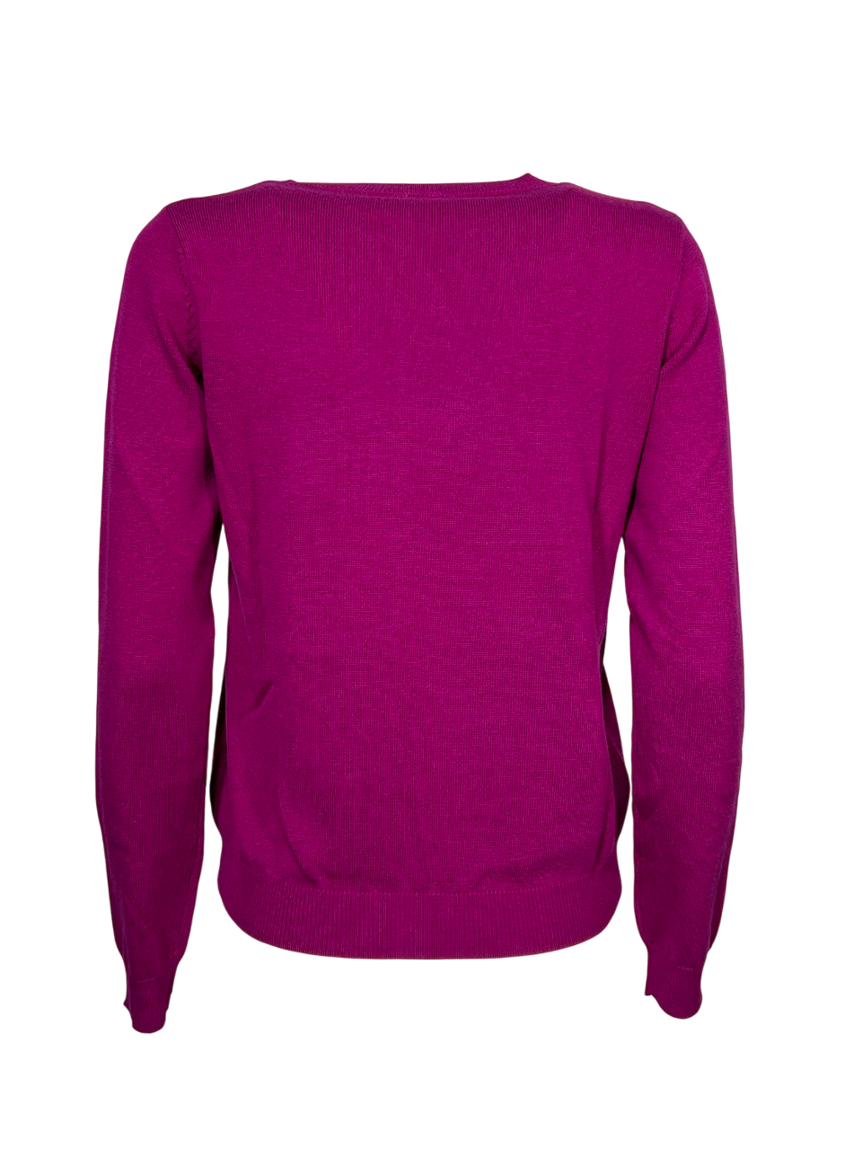 IL THE DELLE 5 Maglia Donna Girocollo Fuxia Paillettes Ricamo Gatto LISA CAT