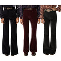 Maison Hotel Pantaloni Flare Velluto Liscio Regular Fit JERRY STUDIO 54