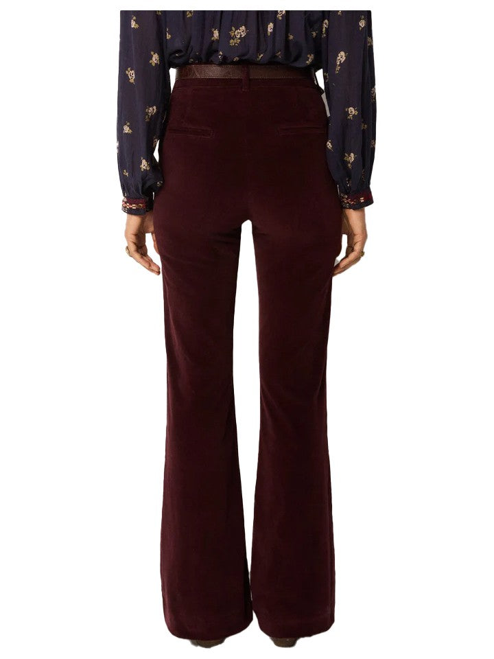 Maison Hotel Pantaloni Flare Velluto Liscio Regular Fit JERRY STUDIO 54