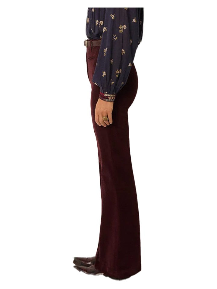 Maison Hotel Pantaloni Flare Velluto Liscio Regular Fit JERRY STUDIO 54