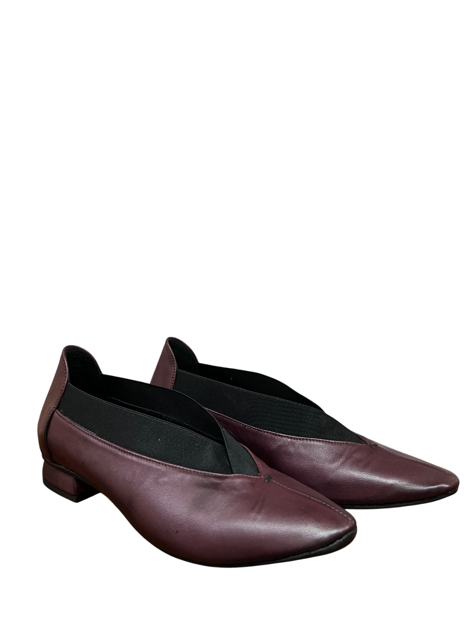 KUDETA’ 524100 Scarpa Donna Bordeaux in Pelle – Elastico, Tacco 2 cm, Made in Italy