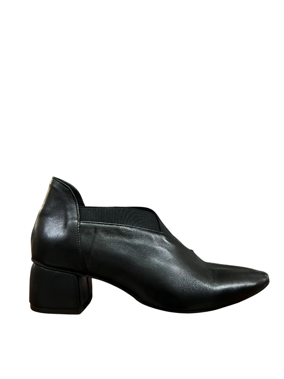 KUDETA’  524201 Scarpa Donna Nera in Pelle – Elastici in Tinta, Tacco 5 cm, Made in Italy