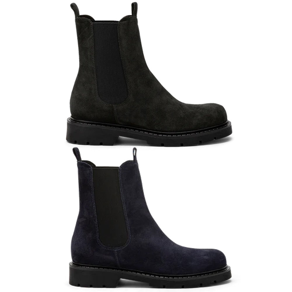 CARMENS stivaletto Chelsea NEW BRIT BEAT camoscio, elastico laterale
