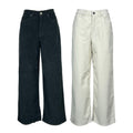 NOIR 'N' BLEU GOLDEN-14 LOOSE – Jeans donna in velluto 500 righe wide-leg (fondo 28 cm)