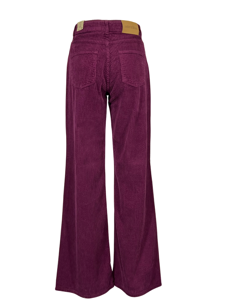 NOIR 'N' BLEU ARIANE-56 – Jeans donna in velluto roccia wide-leg vita alta (fondo 30 cm)
