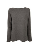 LIVIANA CONTI AURORA F5WC79 maglia cashmere/seta tortora melange 62 cm