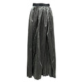 OTHERWISE by JUSTMINE OABGO0025-0518 – Gonna lunga plissé grigio lucido, zip dietro (110 cm)