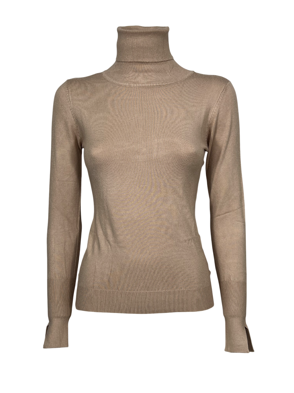 KORALLINE art. 600 – Maglia donna slim collo alto, manica lunga con spacco Nuovi Colori