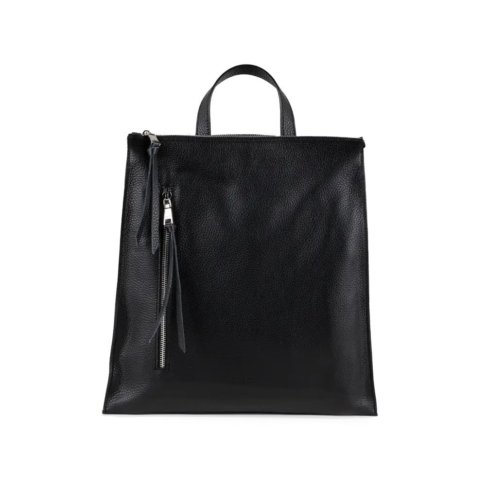 RIPANI Easy Backpack L 5796OM zaino nero pelle cervo – Made in Italy