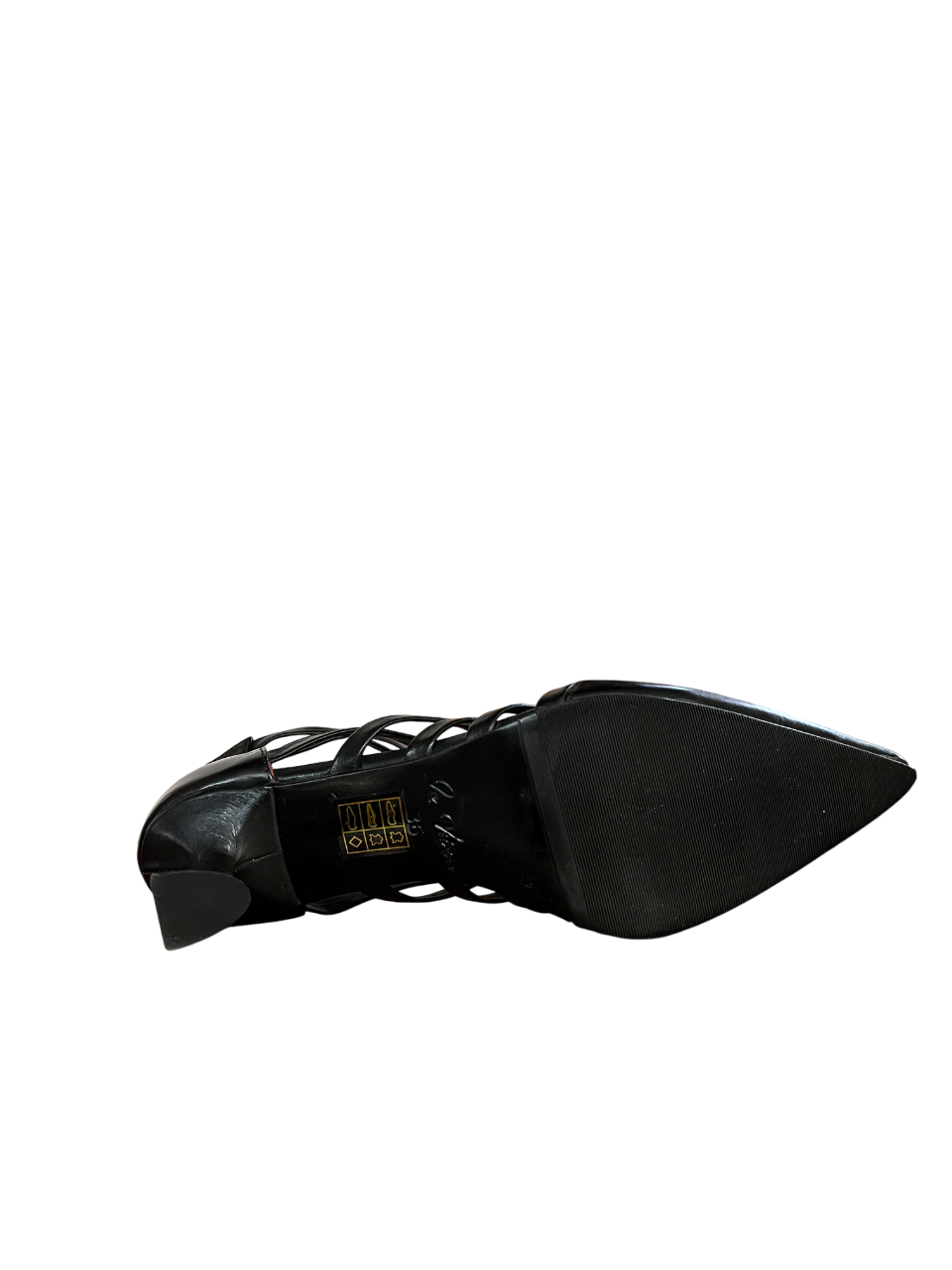 LA VITRINA scarpa donna VENEZIA PELLE nera zip dietro tacco 5 cm pelle
