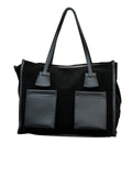 RIPANI Alda Tote Bag L I621ON – Borsa in camoscio e pelle nera (Made in Italy)