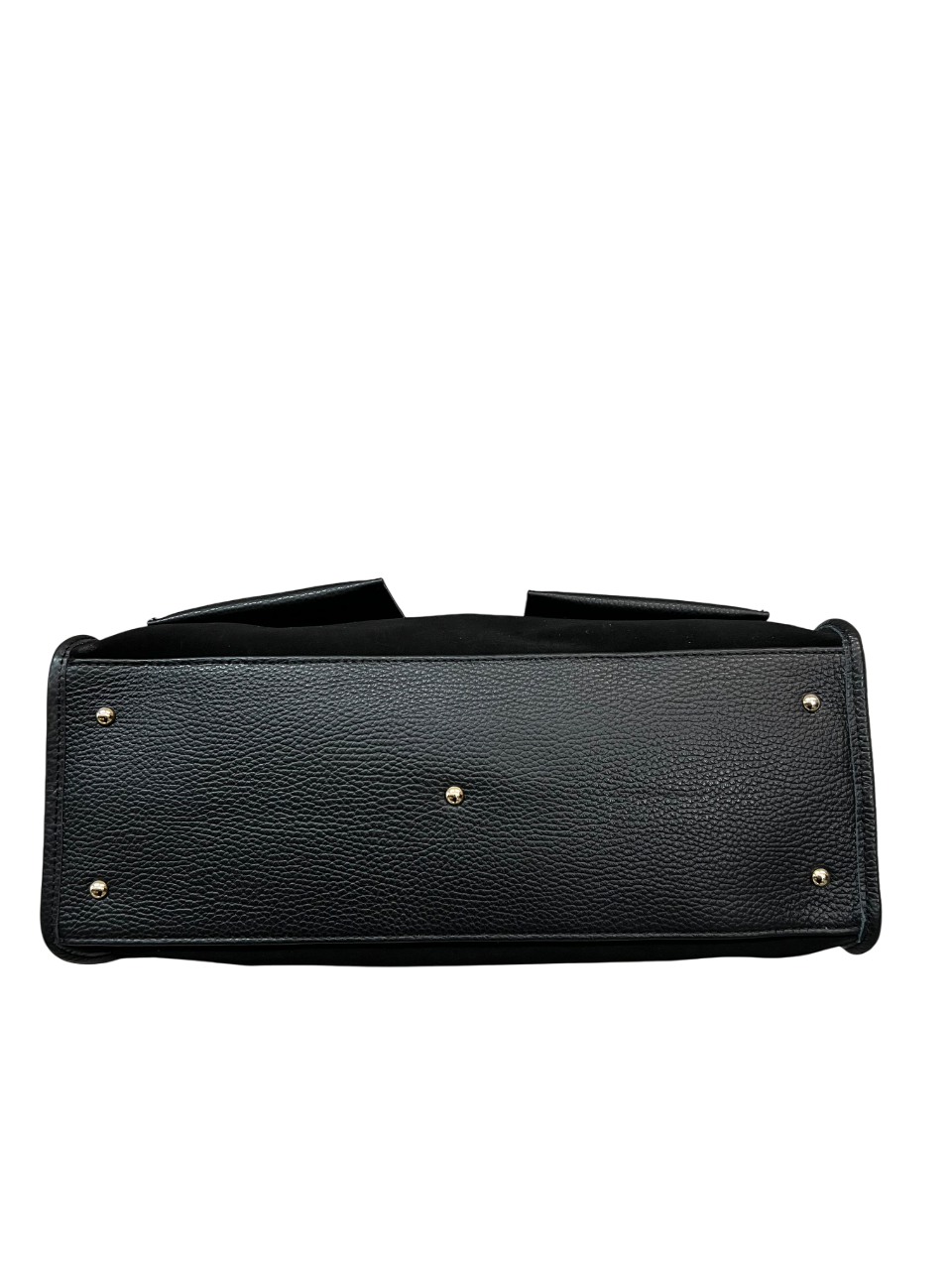RIPANI Alda Tote Bag L I621ON – Borsa in camoscio e pelle nera (Made in Italy)