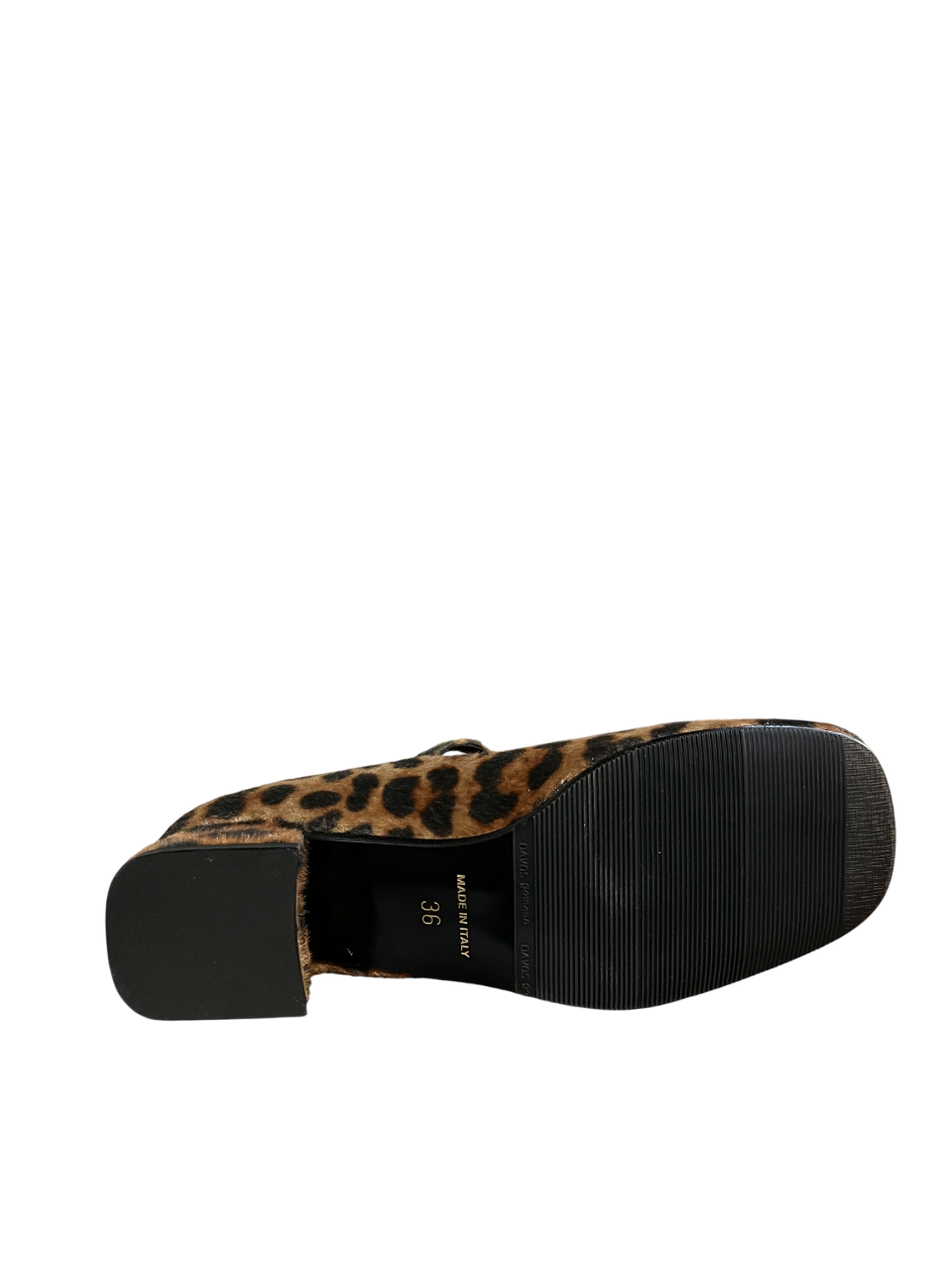 LUCREZIA D’ALTAVILLA scarpa donna JOE animalier T-strap punta quadra – Made in Italy