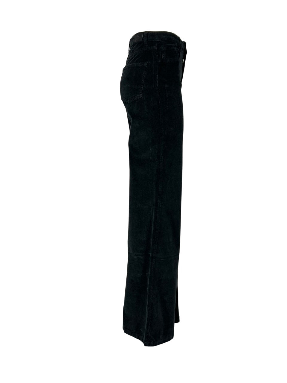 J-CUBE BIL 301 jeans donna velluto 2000 righe nero maxi flare 97 cotone Made in Italy a palazzo NARCISO TWEED MADE IN ITALY