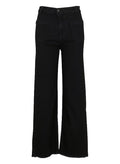 LA FEE MARABOUTEE Jeans Donna Boot-Cut Denim Nero Vita Alta RENO-E