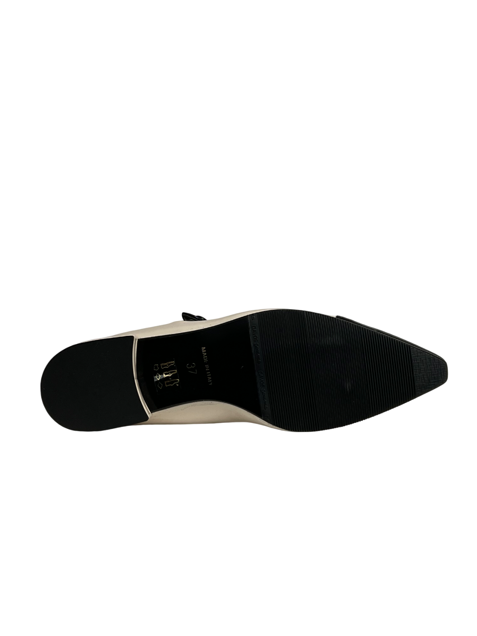 LUCREZIA D’ALTAVILLA Scarpa Donna in Vernice Bicolore Panna/Nero – 2116 CRISTAL