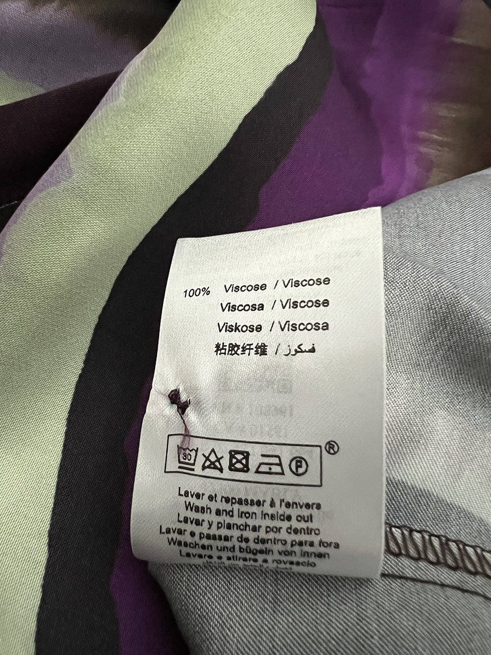 LA FEE MARABOUTEE abito EMEJI-R fantasia manica lunga con cintura MADE IN ITALY