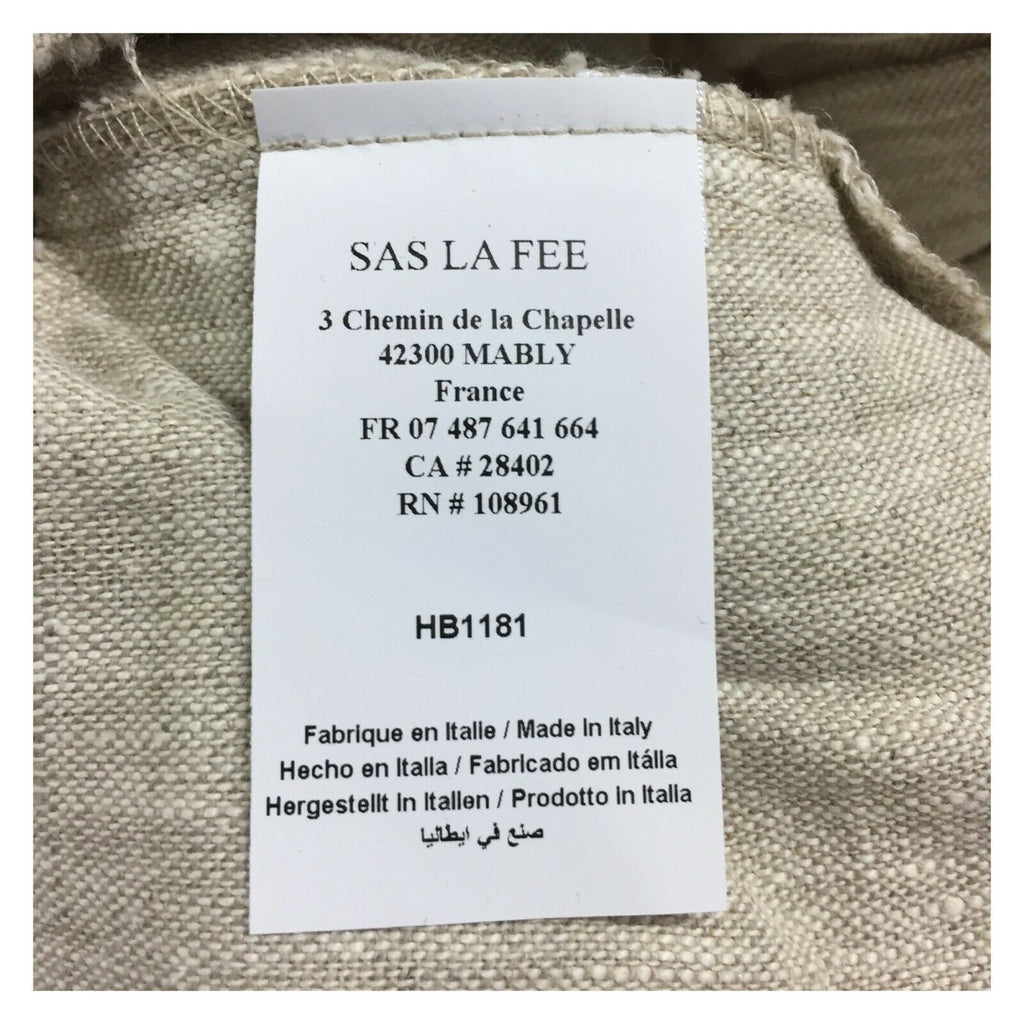 HUMILITY 1949 pantalone donna vita alta con pences écru mod HB1181 MADE IN ITALY