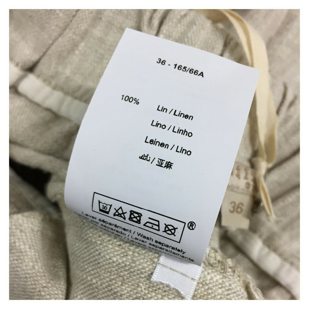 HUMILITY 1949 pantalone donna vita alta con pences écru mod HB1181 MADE IN ITALY