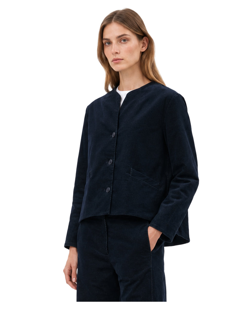 HUMILITY Giacca Velluto Blu KOGIN-V Made in Italy