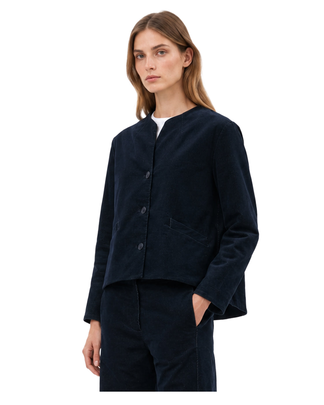 HUMILITY Giacca Velluto Blu KOGIN-V Made in Italy