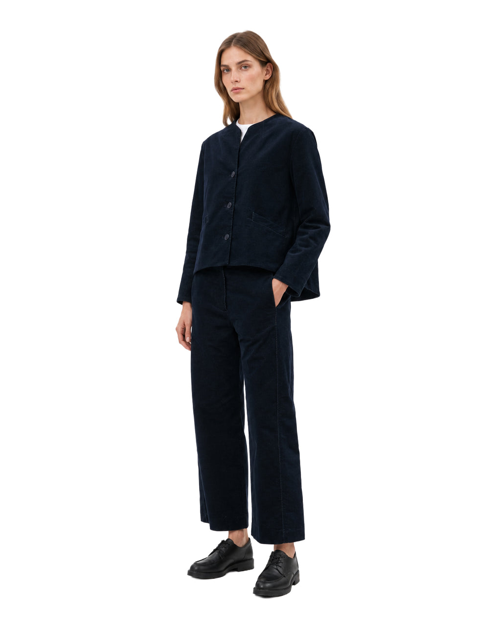 HUMILITY Giacca Velluto Blu KOGIN-V Made in Italy